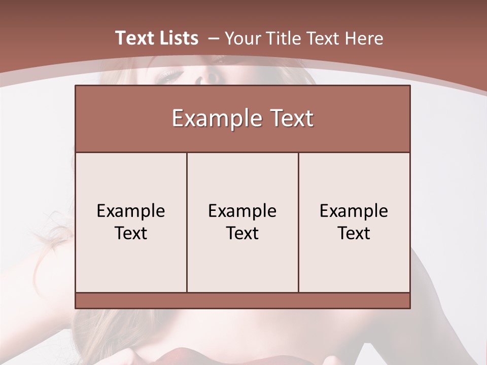 Young Elegant Dress PowerPoint Template