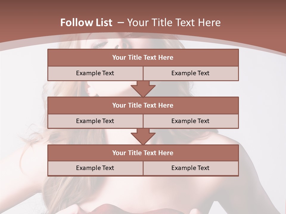 Young Elegant Dress PowerPoint Template