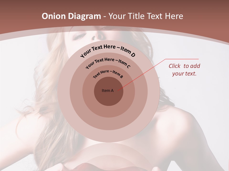 Young Elegant Dress PowerPoint Template