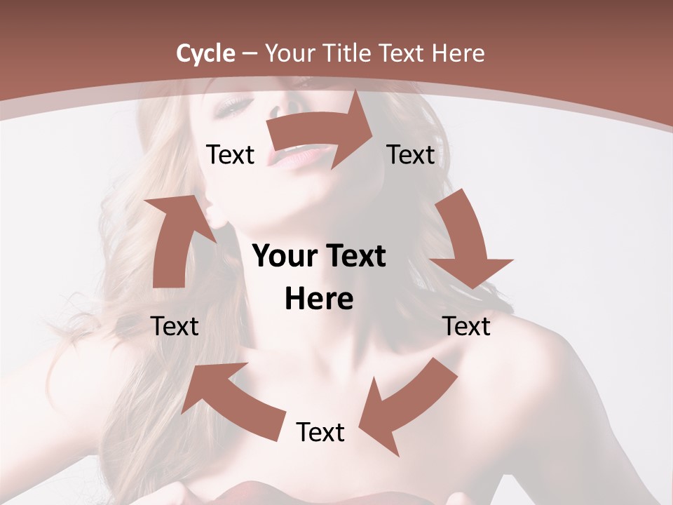Young Elegant Dress PowerPoint Template