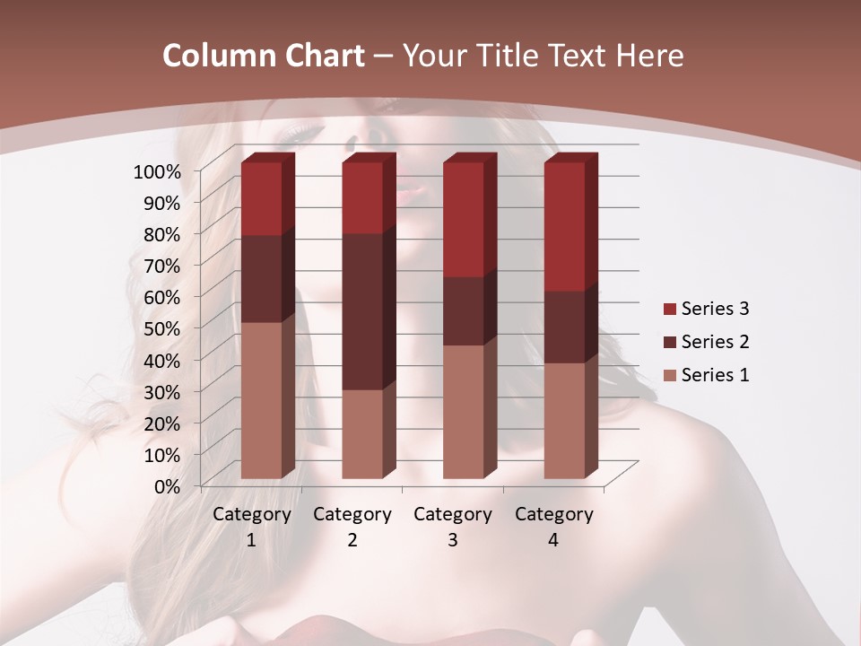 Young Elegant Dress PowerPoint Template