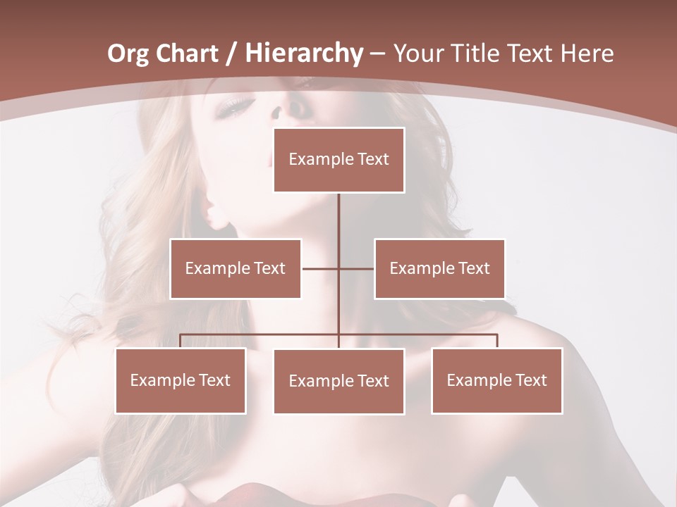 Young Elegant Dress PowerPoint Template