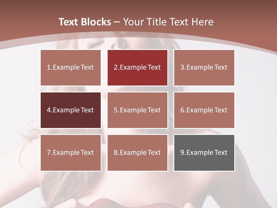 Young Elegant Dress PowerPoint Template