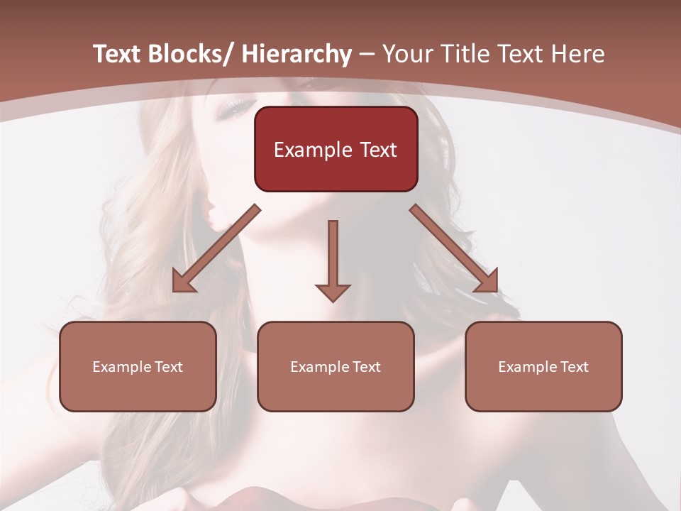 Young Elegant Dress PowerPoint Template