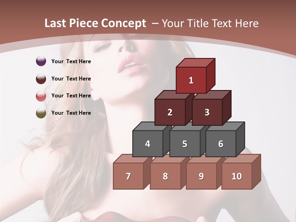Young Elegant Dress PowerPoint Template