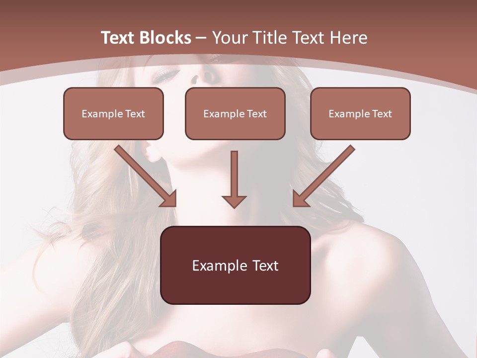 Young Elegant Dress PowerPoint Template