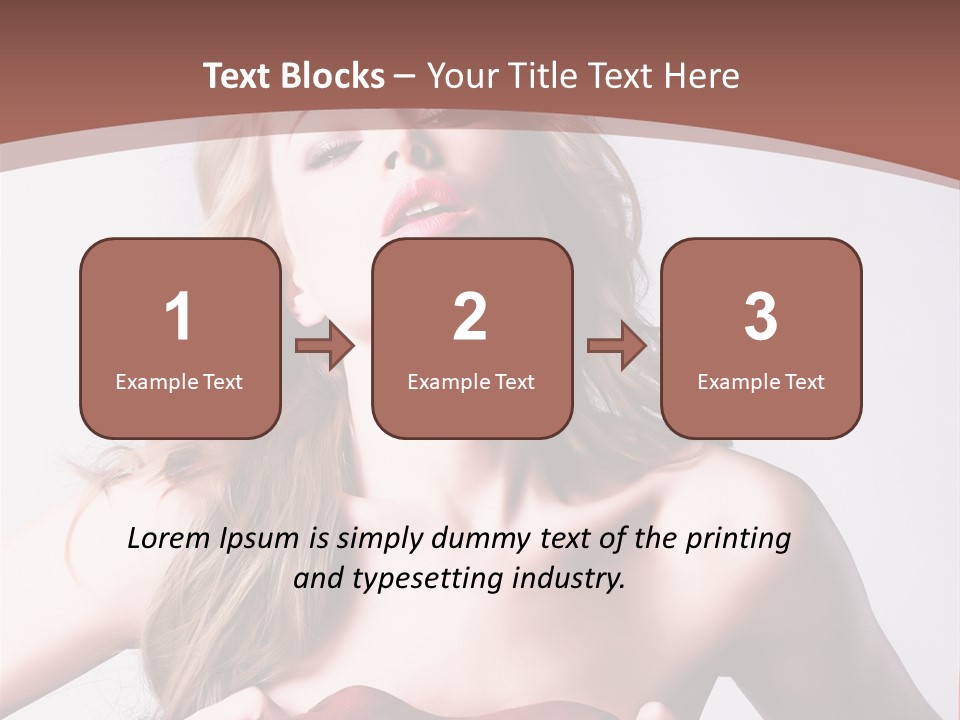 Young Elegant Dress PowerPoint Template