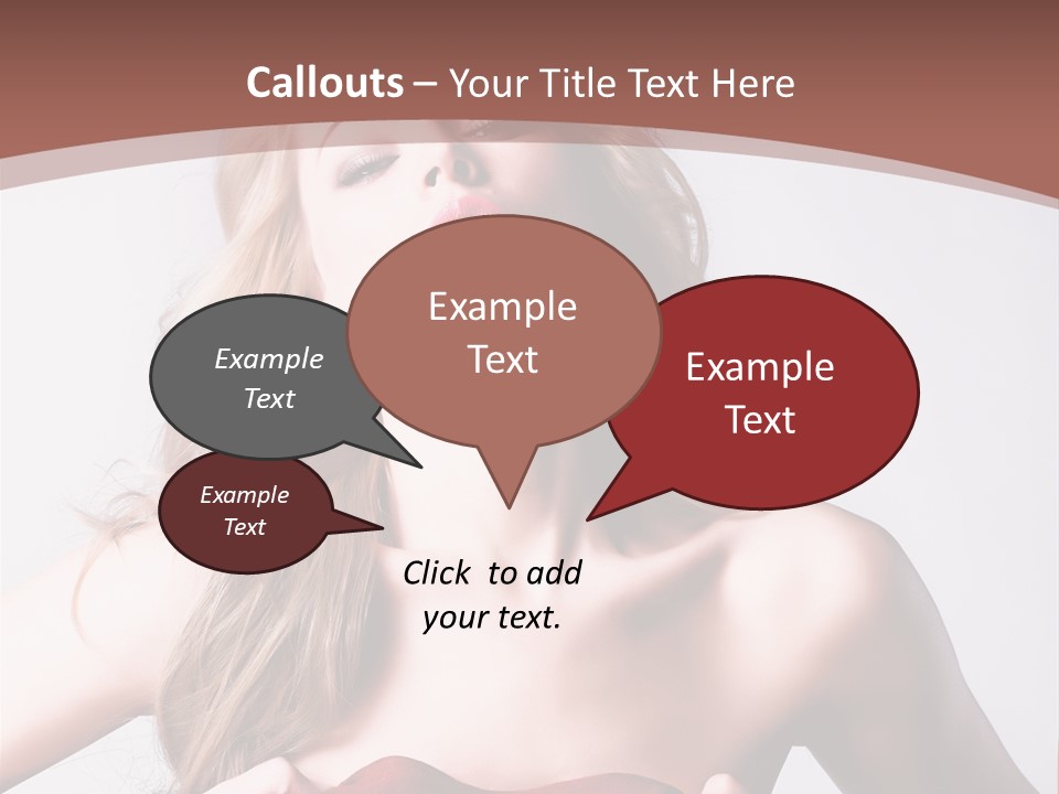 Young Elegant Dress PowerPoint Template