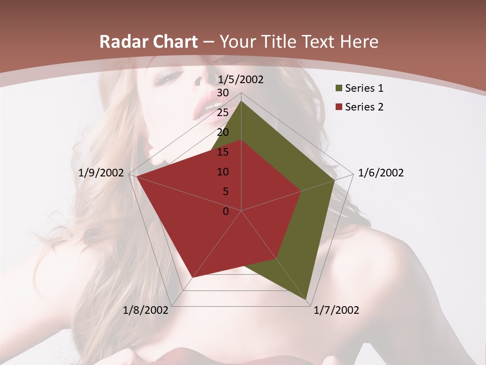 Young Elegant Dress PowerPoint Template