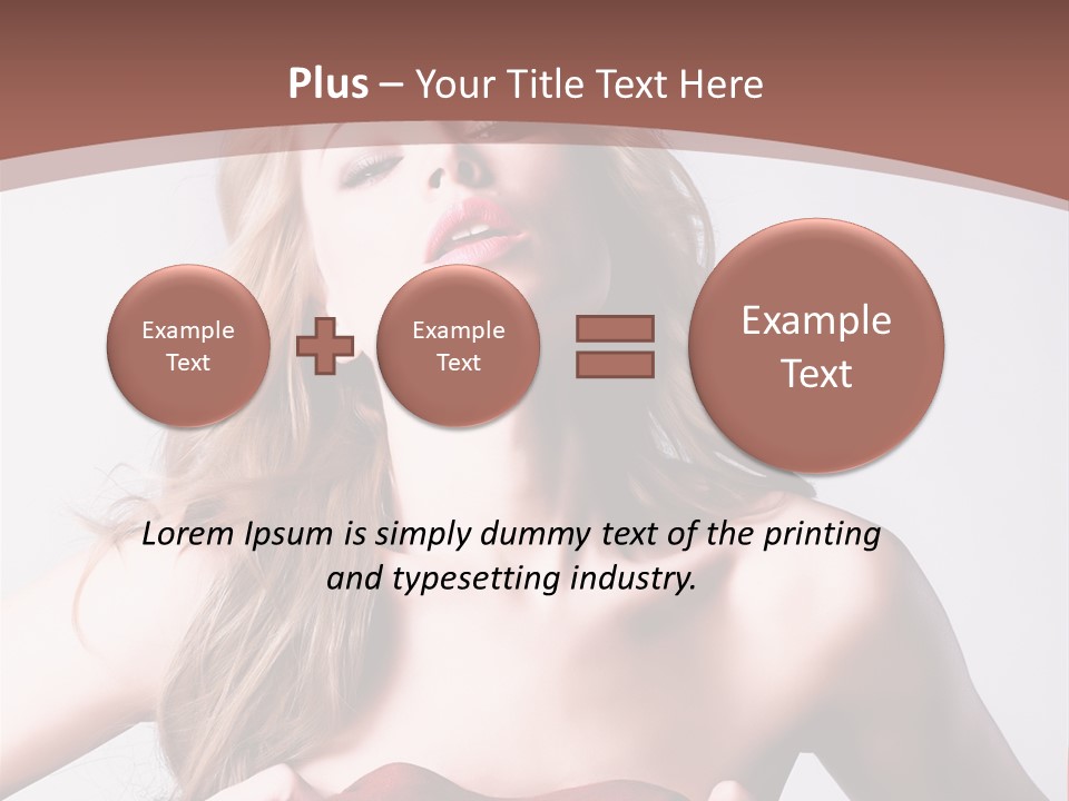 Young Elegant Dress PowerPoint Template