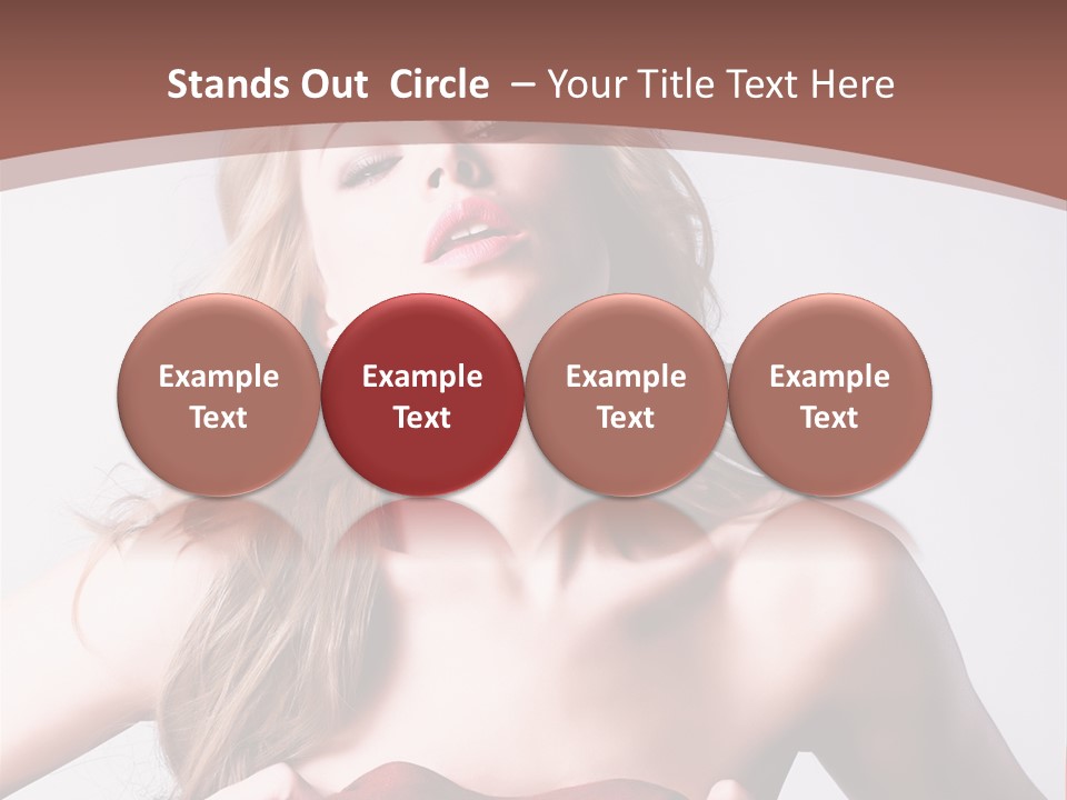 Young Elegant Dress PowerPoint Template