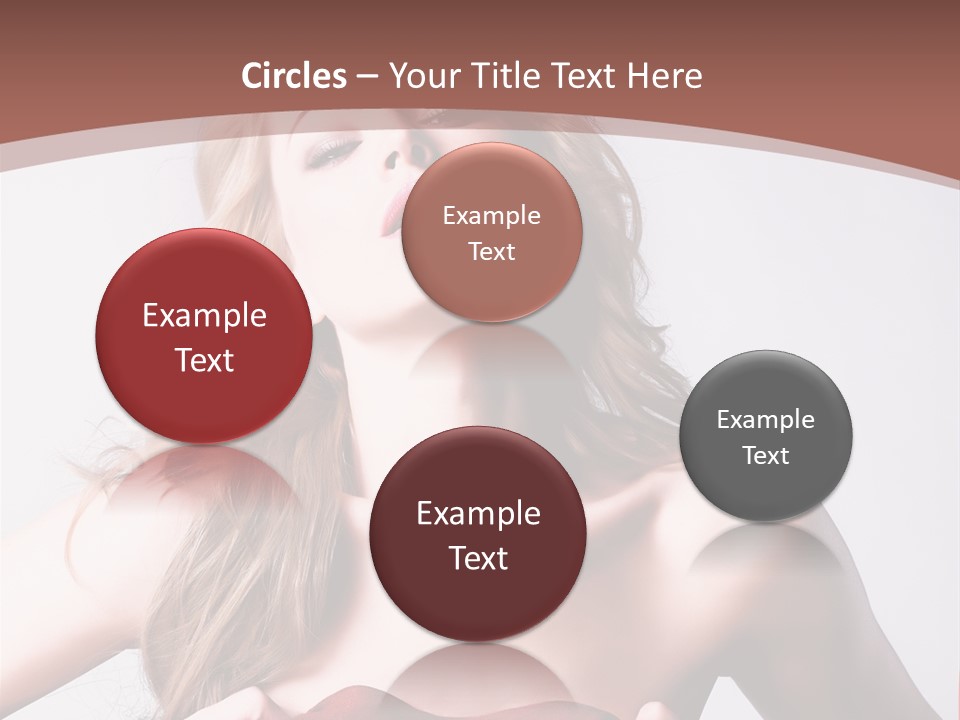 Young Elegant Dress PowerPoint Template