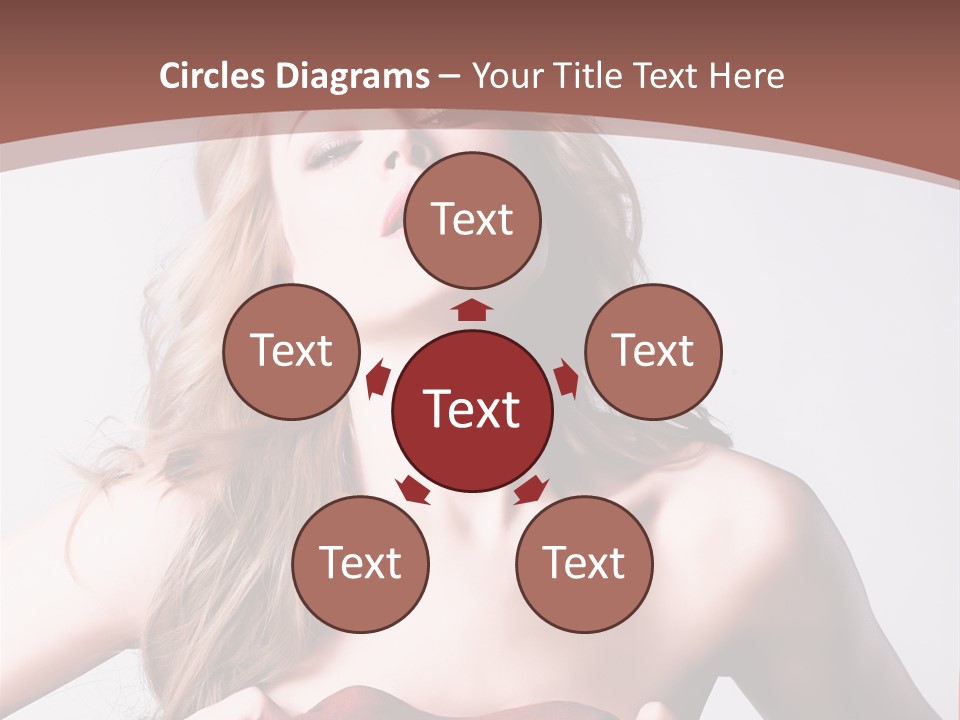 Young Elegant Dress PowerPoint Template