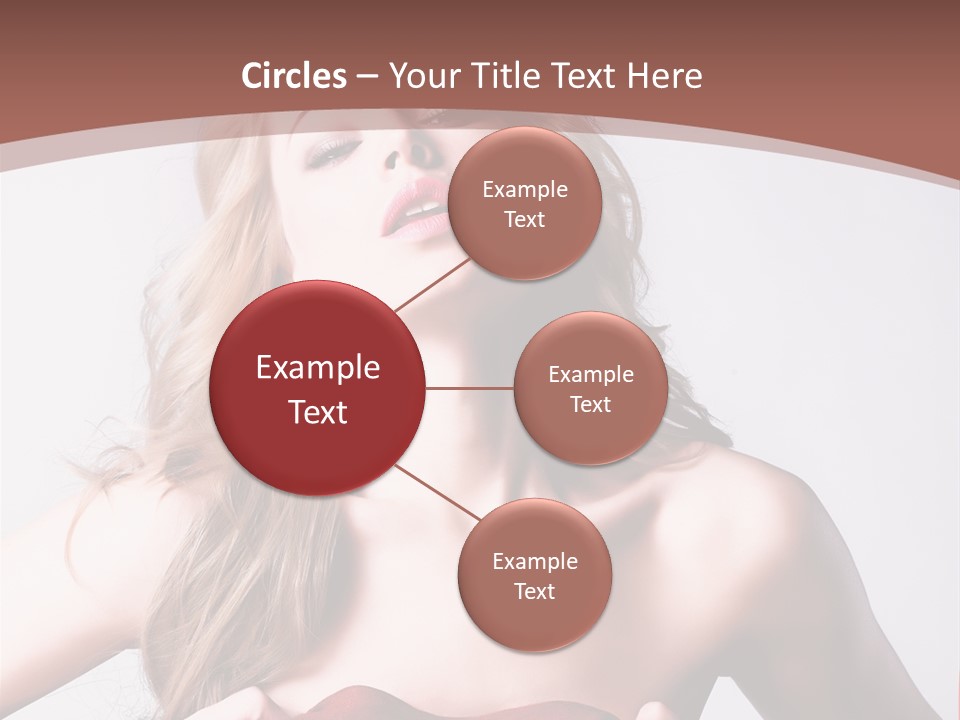 Young Elegant Dress PowerPoint Template