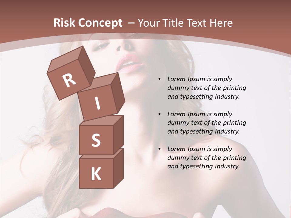 Young Elegant Dress PowerPoint Template