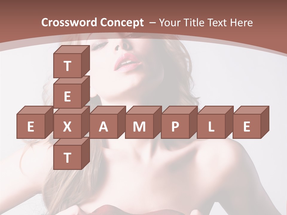 Young Elegant Dress PowerPoint Template