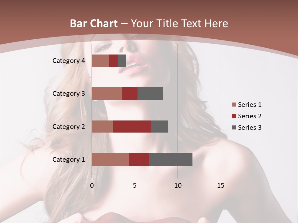 Young Elegant Dress PowerPoint Template