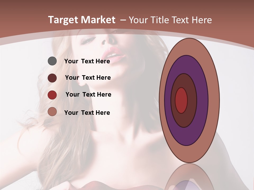 Young Elegant Dress PowerPoint Template