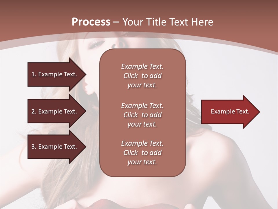Young Elegant Dress PowerPoint Template