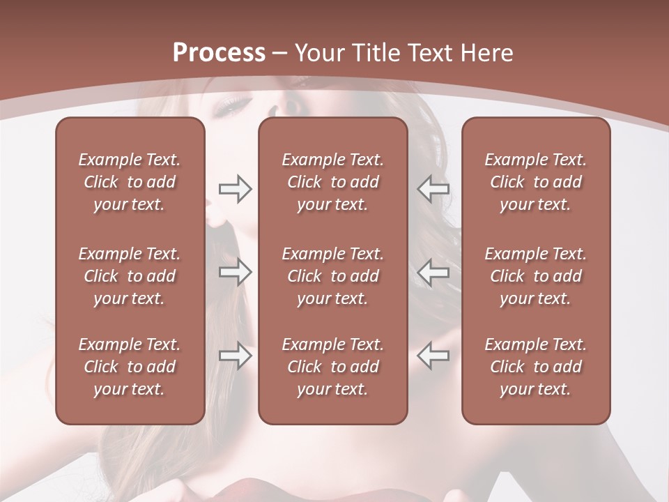 Young Elegant Dress PowerPoint Template