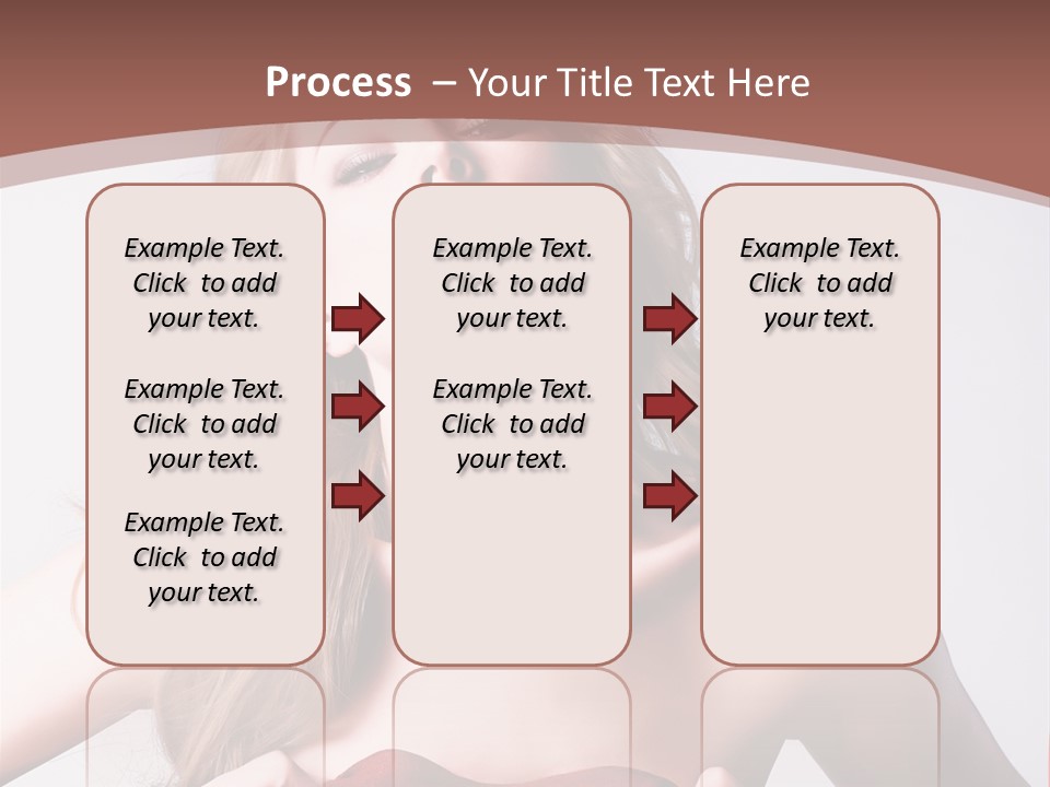 Young Elegant Dress PowerPoint Template