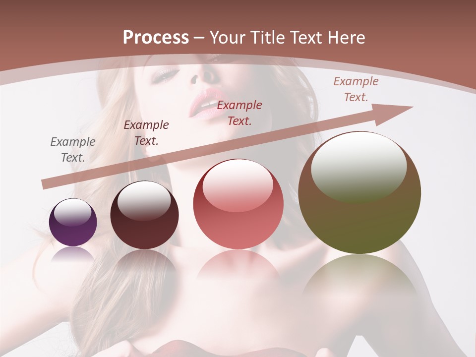 Young Elegant Dress PowerPoint Template