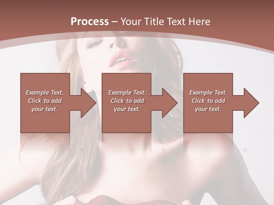 Young Elegant Dress PowerPoint Template