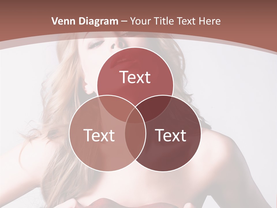 Young Elegant Dress PowerPoint Template