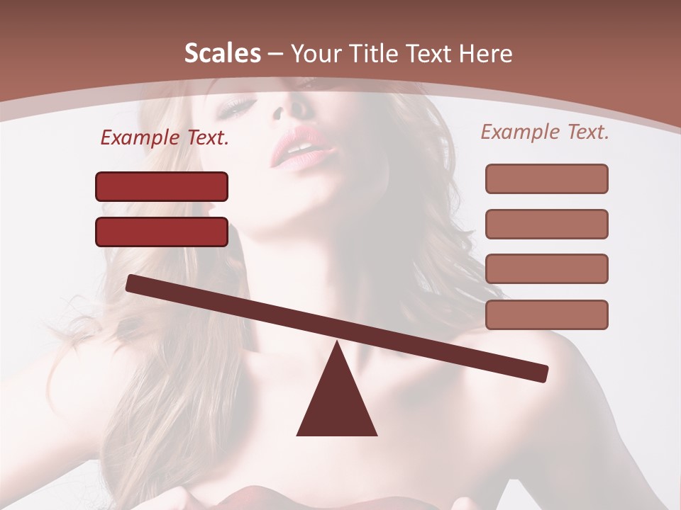 Young Elegant Dress PowerPoint Template