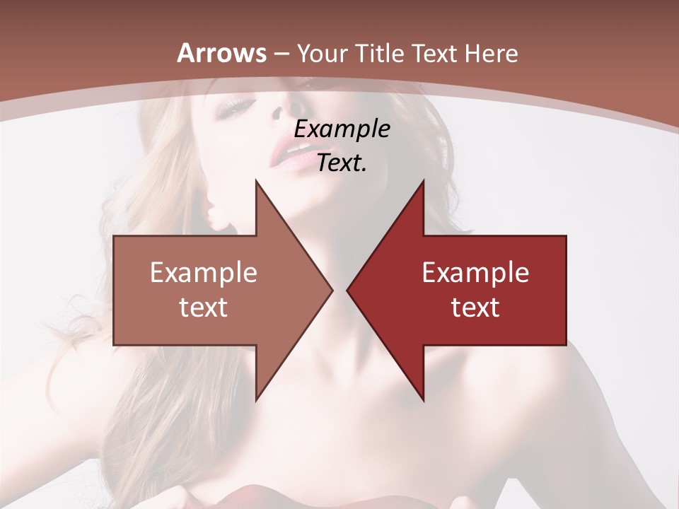 Young Elegant Dress PowerPoint Template