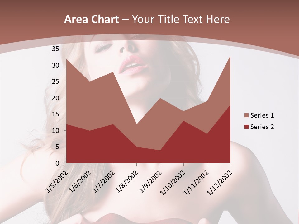 Young Elegant Dress PowerPoint Template