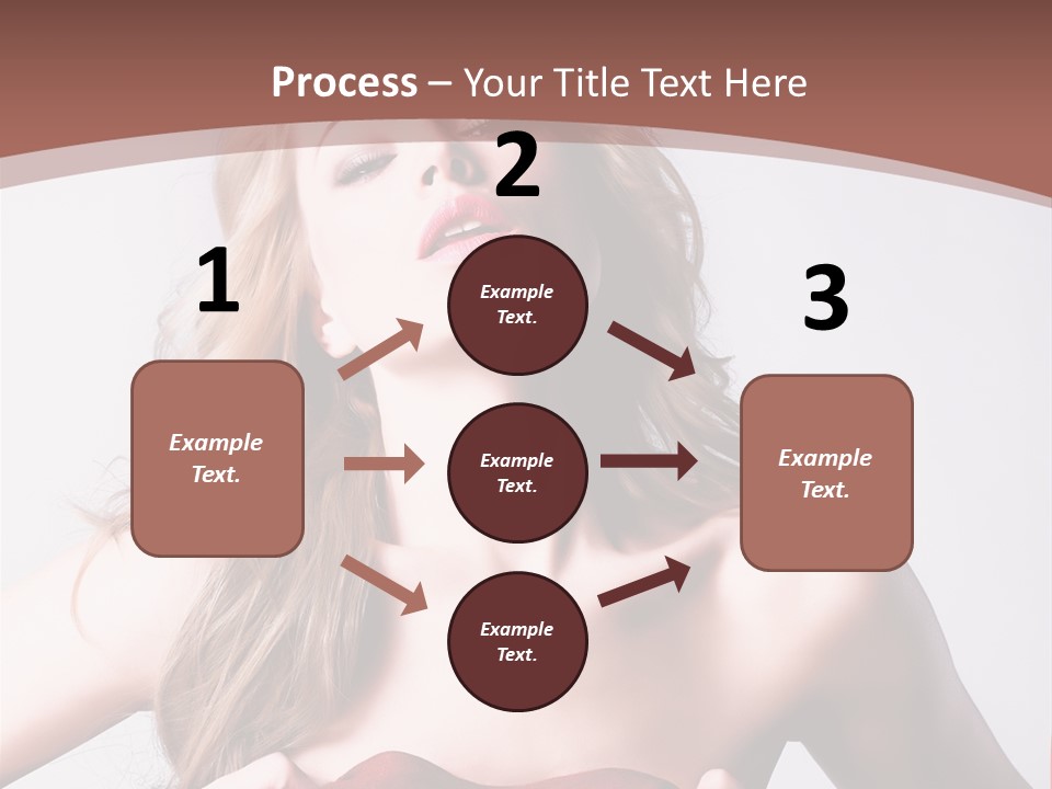 Young Elegant Dress PowerPoint Template