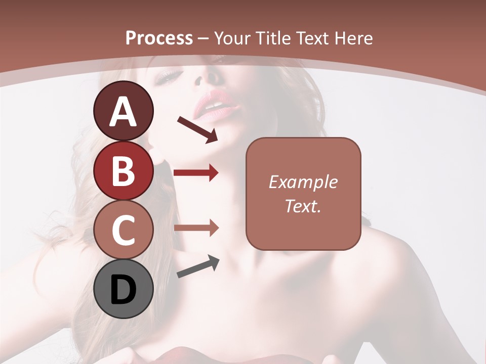 Young Elegant Dress PowerPoint Template