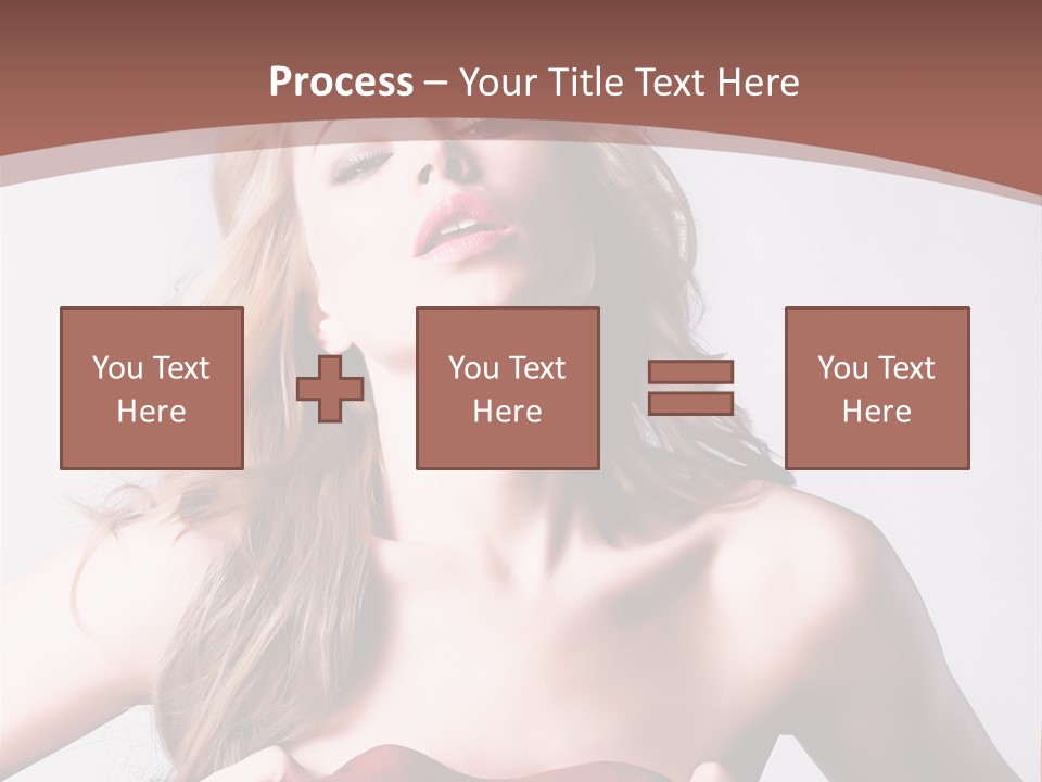Young Elegant Dress PowerPoint Template
