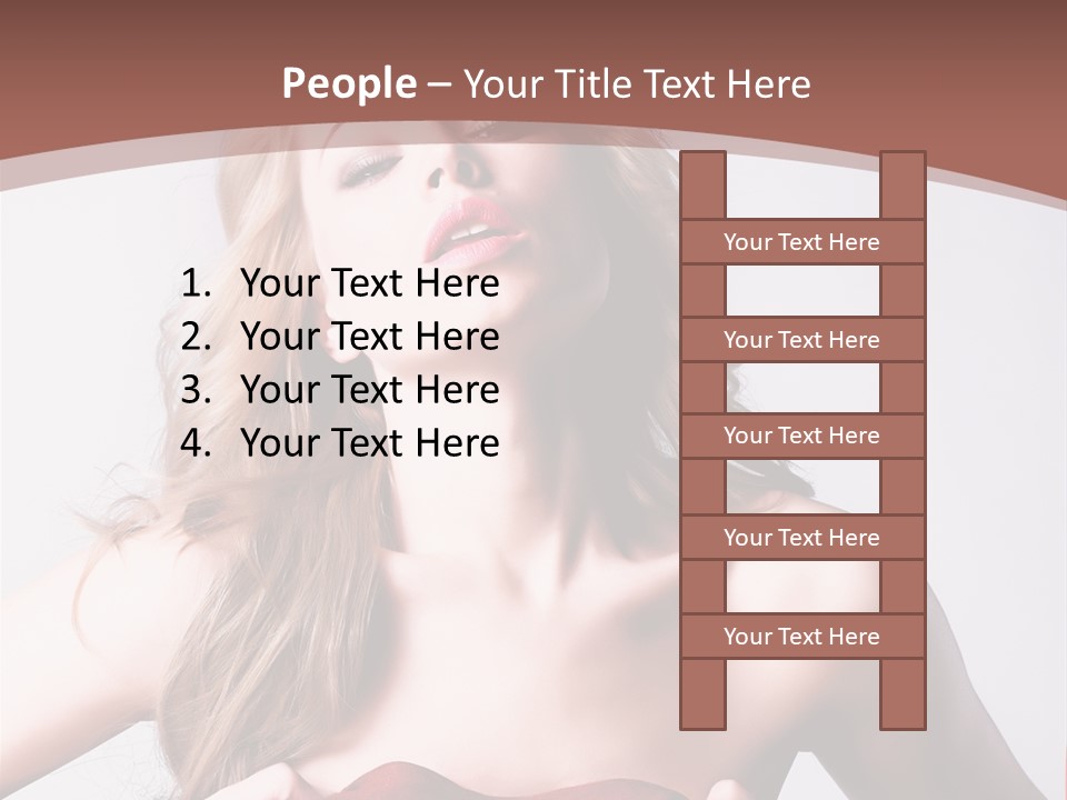 Young Elegant Dress PowerPoint Template