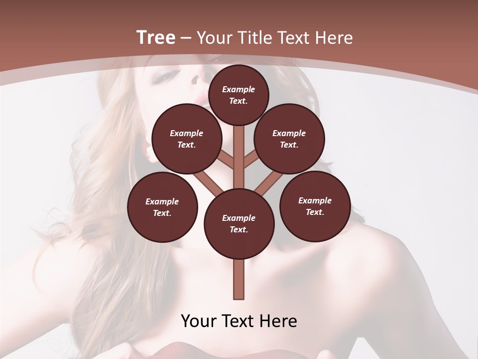 Young Elegant Dress PowerPoint Template