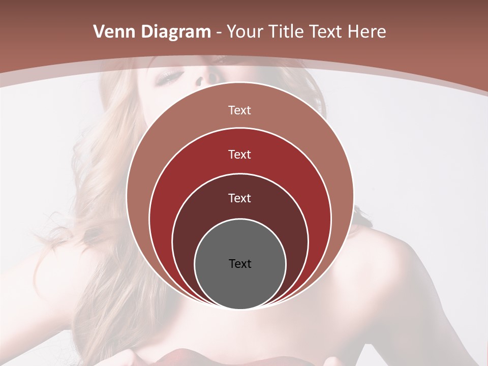 Young Elegant Dress PowerPoint Template