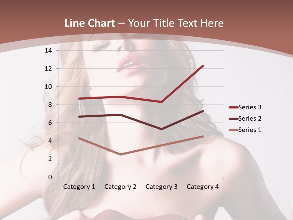Young Elegant Dress PowerPoint Template