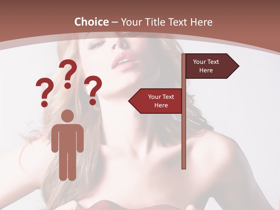 Young Elegant Dress PowerPoint Template