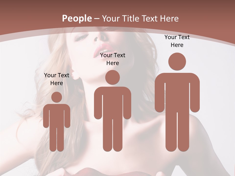 Young Elegant Dress PowerPoint Template