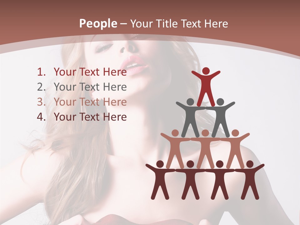 Young Elegant Dress PowerPoint Template