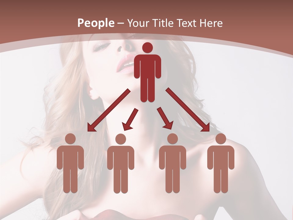 Young Elegant Dress PowerPoint Template