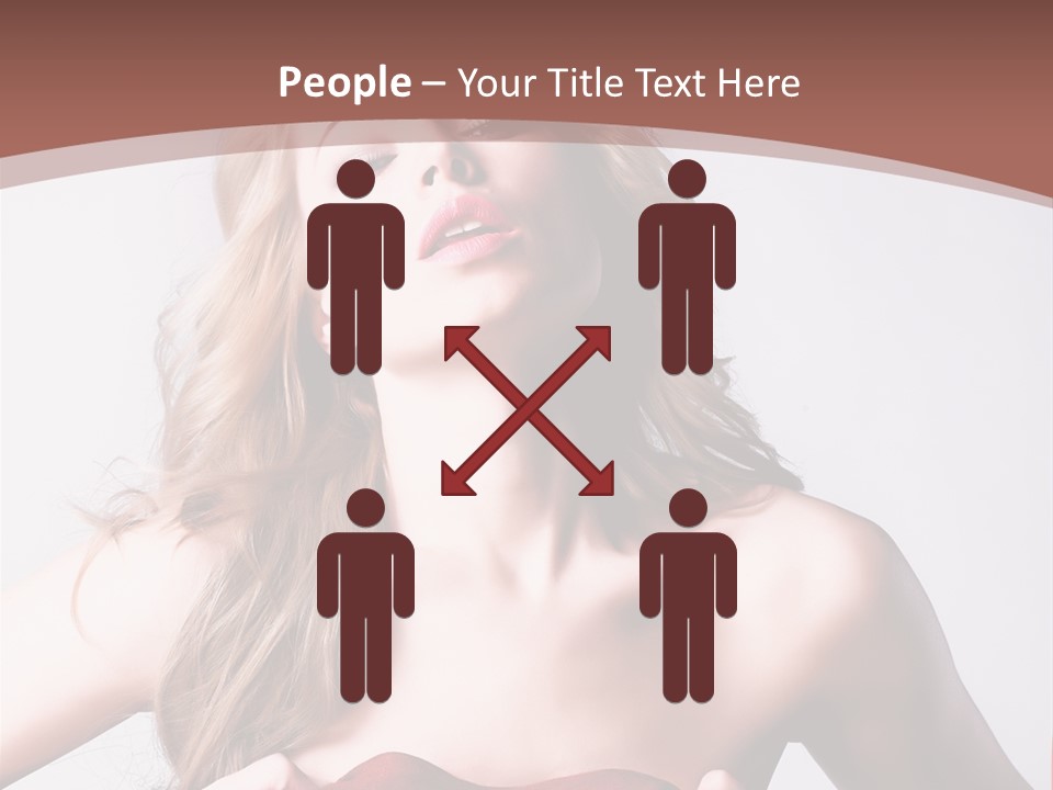 Young Elegant Dress PowerPoint Template