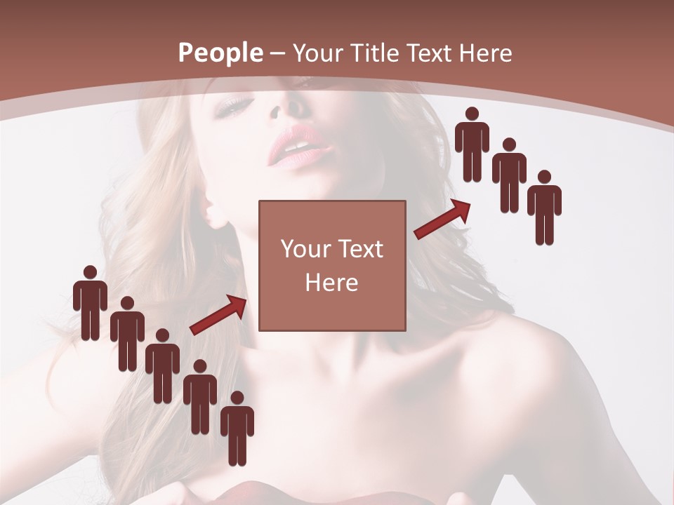 Young Elegant Dress PowerPoint Template