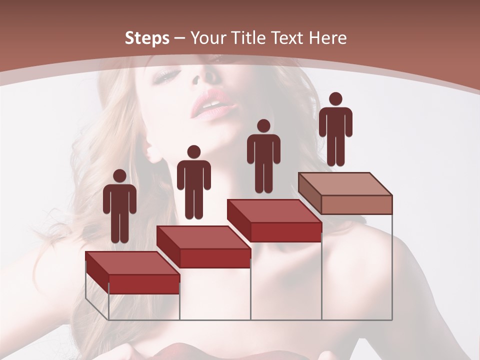 Young Elegant Dress PowerPoint Template