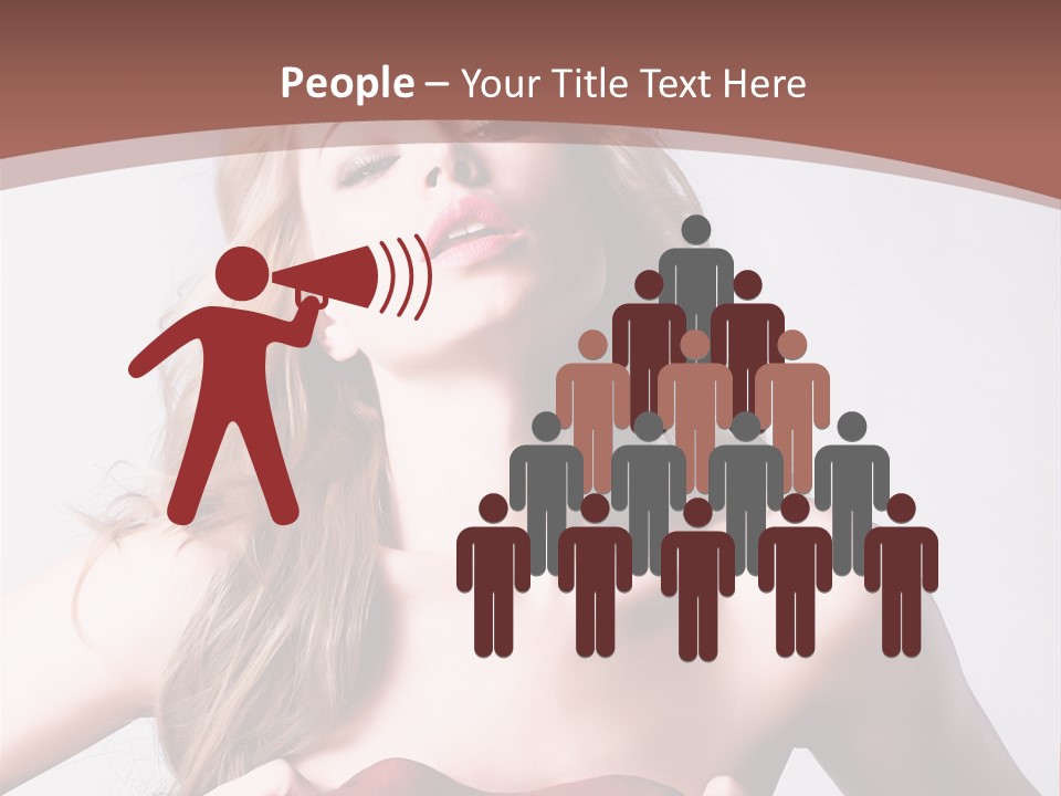 Young Elegant Dress PowerPoint Template