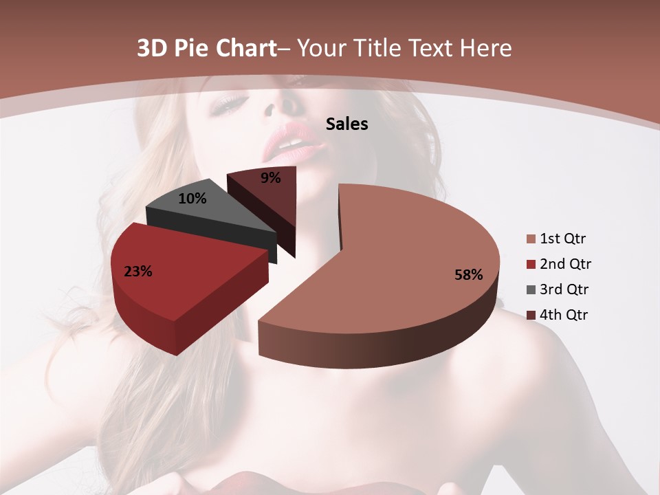 Young Elegant Dress PowerPoint Template