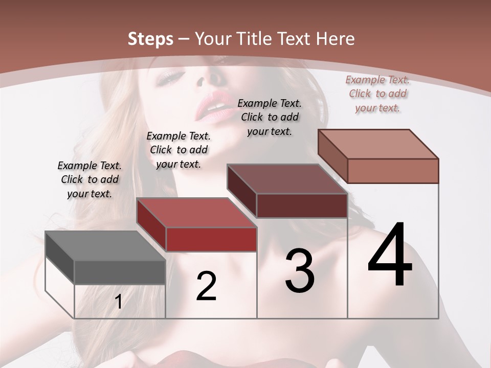Young Elegant Dress PowerPoint Template
