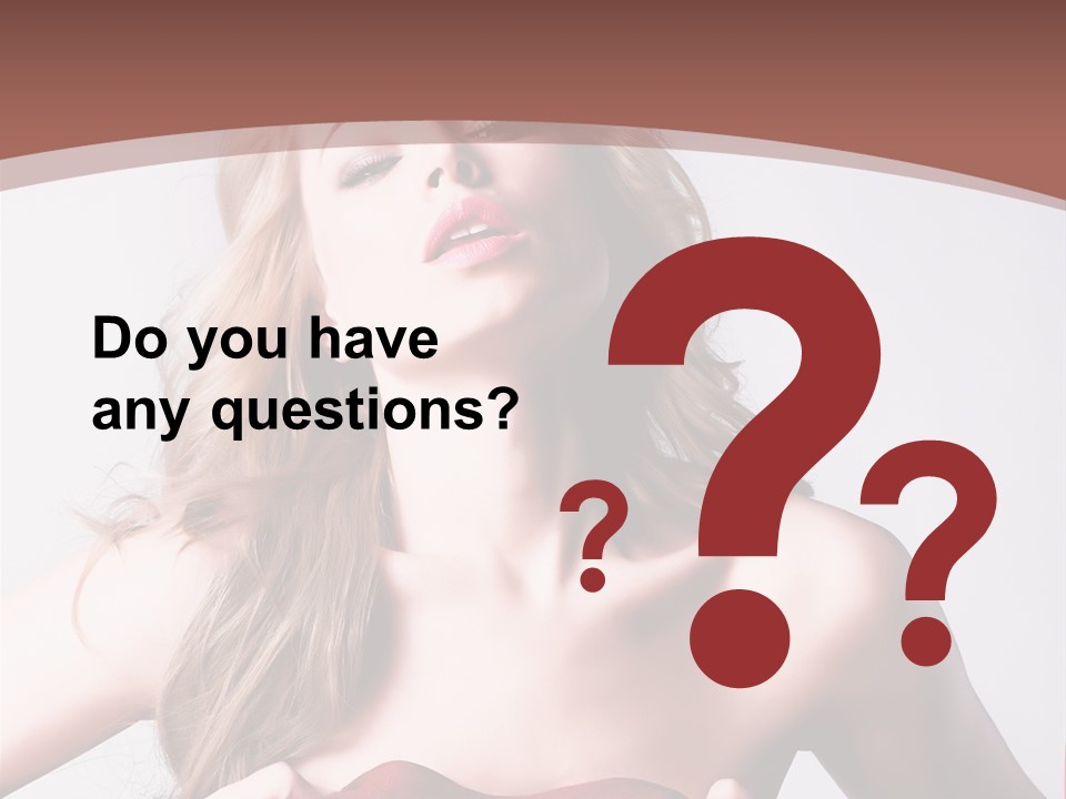 Young Elegant Dress PowerPoint Template