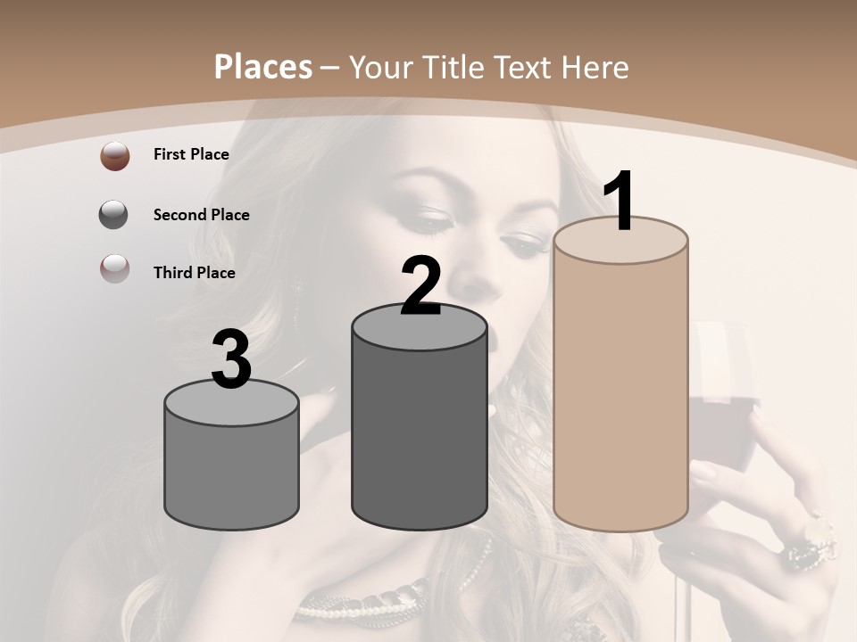 Winetasting Dress Makeup PowerPoint Template